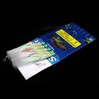 Soft Fishing Lure Rigs Luminous Lure Fish Head String Hook