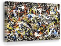 Jackson Pollock Convergence ผ้าใบศิลปะกำแพงศิลปะการตกแต่งบ้าน36in X 24in แกลเลอรี่ห่อ