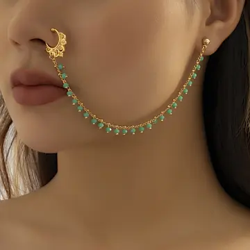 Buy SILVER SHINE Gold-plated Plated Alloy Nose Ring Set Online - Get 60% Off