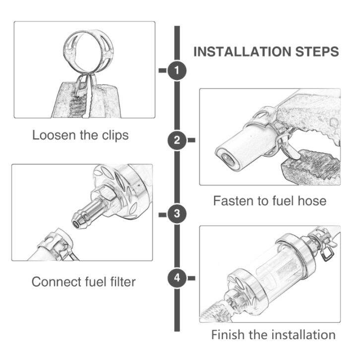 fuel-petrol-inline-hose-pipe-with-clips-universal-for-motorcycle-atv-dirt-bike-quad-gas-liquid-oil-filter-pipe