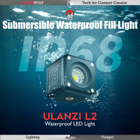 Ulanzi L2 Waterproof LED Light ไฟติดกล้อง ไฟติดมือถือ แบบกันน้ำ IP68 แบตในตัว และอุปกรณ์ครบชุด รับประกัน 1 ปี | ALPHAWOLF