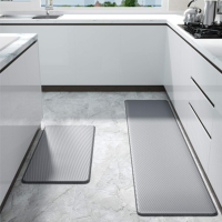 Eovna Luxury PVC Kitchen Mat Waterproof Entrance Door Bathroom Mat Non-slip Kitchen Rug Floor Rug Kitchen Carpet Doormat