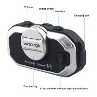 บูลทูธติดหมวกกันน็อค Vimoto V6/ V8 Helmet Bluetooth Headset microphone Intercom