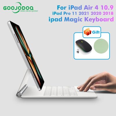 GOOJODOQ เคสคีย์บอร์ดบลูทูธไร้สาย สําหรับ for iPad Air4 2020 Air5 2021 Pro 11 2021