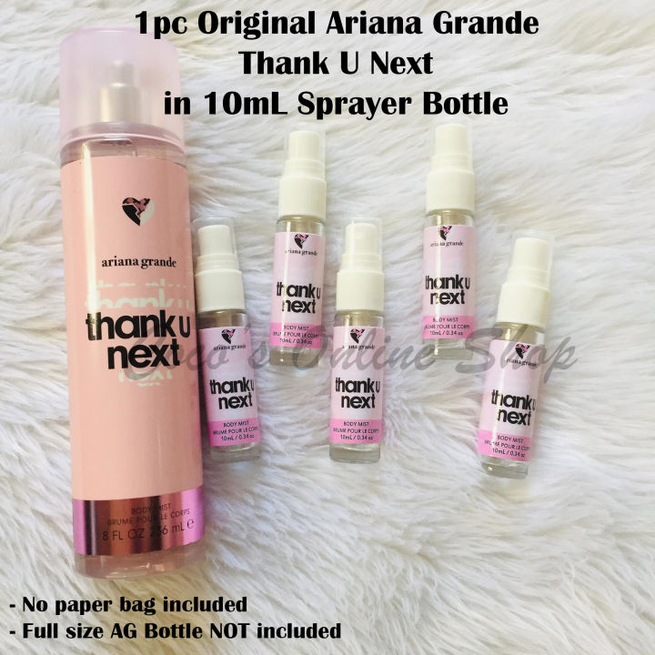 1pc 10mL Ariana Grande THANK YOU NEXT Body Mist | AG Body Mist Thank U ...