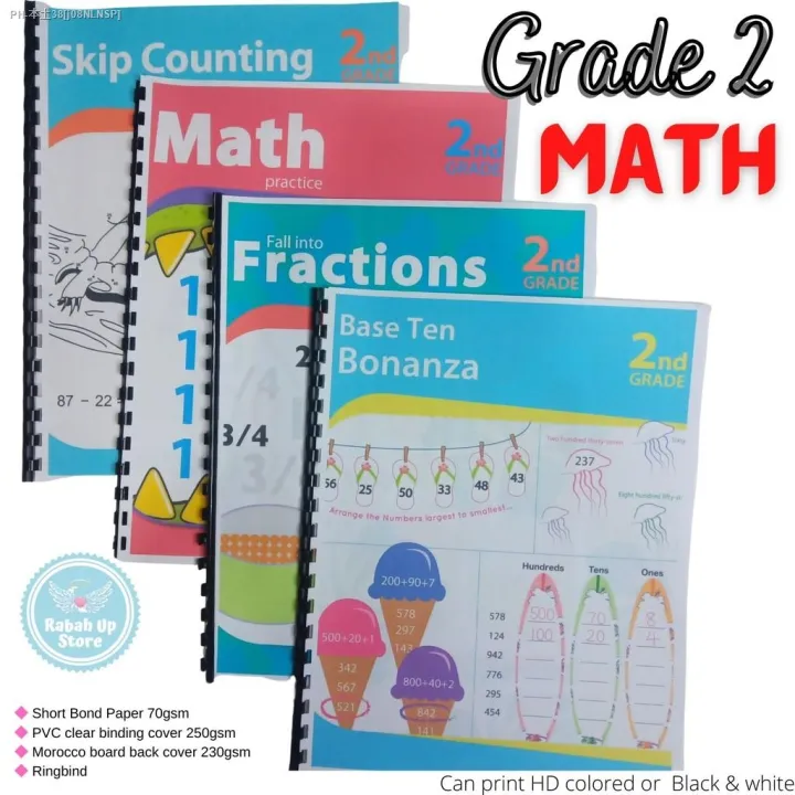 GRADE 2 (MATH) Activity Workbook Worksheet Homeschool Learning