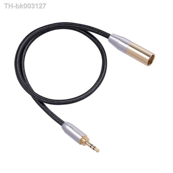 Jack 3.5mm 1/8 to 3Pin Mini XLR Cable TRS 1/8 Inch Aux Stereo Male to