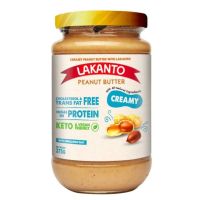 (Creamy บดละเอียด) เนยถั่ว คีโต คลีน ลากันโต้ LAKANTO Peanut Butter ขนาด 375 กรัม