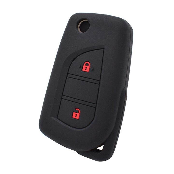 huawe-silicone-key-fob-car-remote-cover-shell-case-key-chain-ring-2-button-protector-for-toyota-corolla-highlander-rav-4-yaris-camry