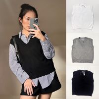 Basic Vest - เสื้อกั๊กไหมพรม | FAVOR.CO