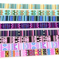 DHK 3/8inch 5yards Tribal Aztec Printed Grosgrain Ribbon Accessories Sewing Craft Headwear DIY Decoration DIY 9mm C2016 Gift Wrapping  Bags