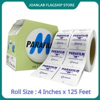 Parafilm M เทปสำหรับจาน Petri ขวดหลอดทดลอง PM996ฟิล์มแลบสำหรับวัตถุประสงค์ทั้งหมดกึ่งลูกกลิ้งใสขนาด4นิ้ว X 125ฟุต