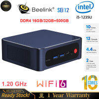 Beelink I5 12th Intel พีซีขนาดเล็ก SEi12 1235U 10คอร์มินิพีซี16กิกะไบต์/32กิกะไบต์ DDR4 Wifi6 SSD BT5.2คอมพิวเตอร์เกมคอมพิวเตอร์เดสก์ท็อปรุ่นเล็ก