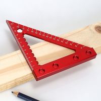 Aluminum Alloy Woodworking Triangle Ruler with Doble-sided Scale Carpentry Square Diy Right Angle Ruler Carpentry Tool