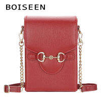 Boiseen ใหม่ผู้หญิงม้าหัวเข็มขัดกระเป๋าสะพายข้างสีทึบกระเป๋าโทรศัพท์หมุดยุโรปและอเมริกากระเป๋าสะพายหมุดขายส่ง