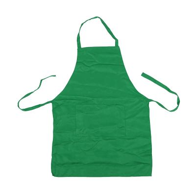 Plain Apron with Front Pocket Kitchen Cooking Craft Baking Green