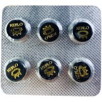 6pcs 10.5/12mm Snooker บิลเลียดหัวคิวโต๊ะพูลเคล็ดลับสีแดงอบหนังอุปกรณ์บิลเลียด