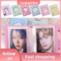 RUPANBO039392692ภาพ3นิ้วอัลบั้มรูป Kuromi/pochacco/cinnamoroll ลายดอกไม้กลวงออกอัลบั้มกระเป๋ารูปบัตรไล่ล่าแฟชั่นดาว