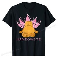 NaMEOWste - Funny Meditation &amp;  T-Shirt Printed T Shirts Prevailing Tops &amp; Tees Cotton Man Custom