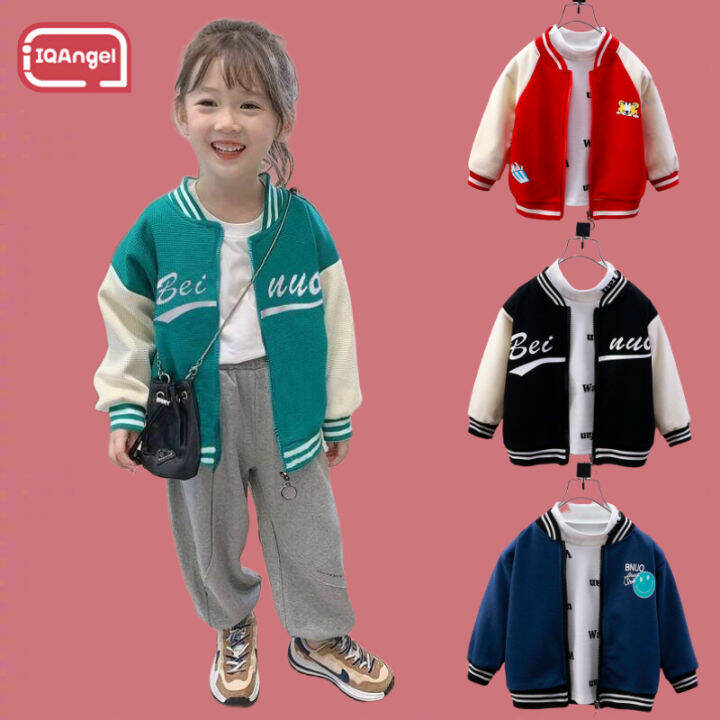 IQANGEL new style children's jacket of Korean baseball uniform for boys