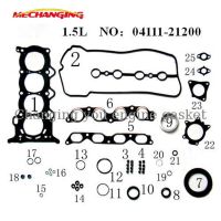 สำหรับโตโยต้าพริอุสซาลูน 1.5 1NZFXE 1NZ-FXE โลหะเต็มปะเก็นชุดชิ้นส่วนเครื่องยนต์ปะเก็นเครื่องยนต์ 04111-21090 50221300