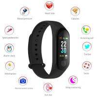 M2 SMART BAND  กำไลอัจฉริยะเพื่อการออกกำลังกาย วัดความดันโลหิต  เครื่องวัดชีพจร นับก้าว เชื่อมต่อ มือถือ รับสายเรียกเข้า การแจ้งเตือน Social Media ต่างๆ ได้ กันน้ำระดับ IP67