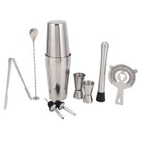 Boston Shaker Cocktail Shaker Set 18 Piece, Martini Shaker, Bartender Kit with Hawthorne Strainer/Ice Tong