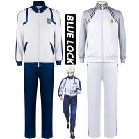 Anime Blue Lock Cosplay Costume Isagi Yoichi Cosplay Costume Full-Zip Sportswear Seishiro Nagi Cosplay Costumes for Men Women