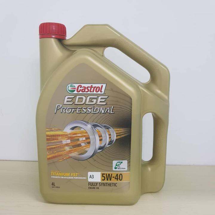 Castrol EDGE PROFESSIONAL 5W40 SN/CF Fully Synthetic Engine Oil 4L | Lazada