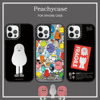 เคสโทรศัพท์รูปอสูรกายการ์ตูนลายการ์ตูนการ์ตูนสัตว์ประหลาดเหนียวใช้งานได้กับ iPhone 15 Plus 14 13 12 Pro Max 11 14Promax 15pro ฝาหลังกระจกเคสทนต่อสิ่งสกปรก