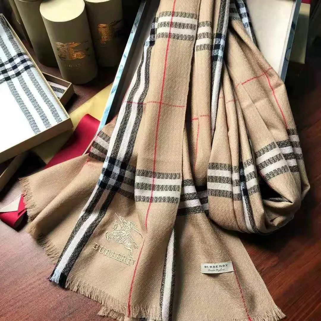 Burberry Scarf New Cashmere Wool Scarf Ladies Double-sided Warm All-match Shawl  Dual-use Long Scarf | Lazada PH