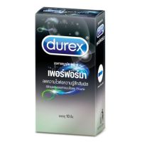 โปรโมชั่น ถุงยางอนามัย Durex Performa ดูเร๊กซ์เพอฟอร์ม่า Condom ขนาด 52.5 มม. ชะลอการหลั่ง [1 กล่อง / 10 ชิ้น] ราคาถูก ถุงยาง ถุงยางอนามัย ถุงยางบาง001 ถุงยางชะลอหลั่ง