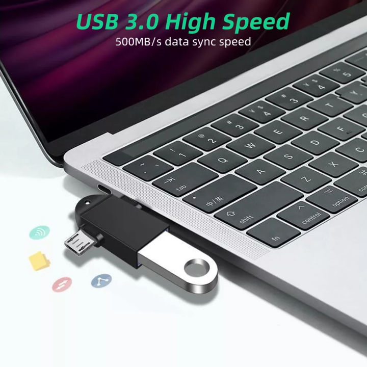 อะแดปเตอร์-usb3-0เป็น-type-c-แอนดรอยด์-ตัวแปลงการชาร์จการส่งข้อมูลแบบสองในหนึ่งอะแดปเตอร์-otg