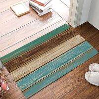 〖Cozyroom shop〗 Tapis de porte en Grain de bois à profil bas intérieur entrée avant rustique antidérapant pour salle de bains et cuisine