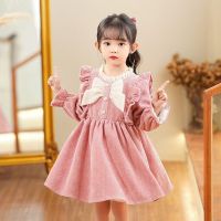 Spot parcel post Xuan Weini Girls Dress High Sense Birthday Princess Dress Autumn and Winter Sweet Baby Girl Childrens Winter Clothing tiskirt