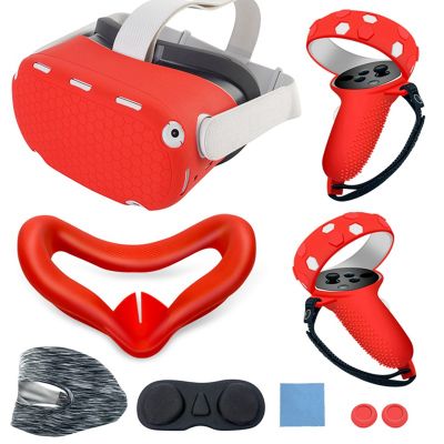 VR Helmet Silicone Protective Cover Case for Oculus Quest Headset Shell for Quest 2 VR Helmet Accessories