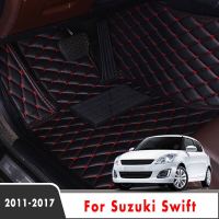 Car Floor Mats For Suzuki Swift 2017 2016 2015 2014 2013 2012 2011 Custom Auto Cars Leather Covers Interior Styling Protect