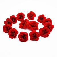 【DT】 hot  20 Pieces 3.5Cm 5Cm Red Roses Artificial Flower Home Decoration Accessories Wedding Diy Wrist Flower Headdress Festival Supplies