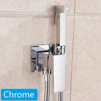 Black Bidet Faucet Brass Bathroom Shower Tap Washer Mixer Cold Hot Water Mixer Crane Shower Sprayer Head Tap Toilet Faucets