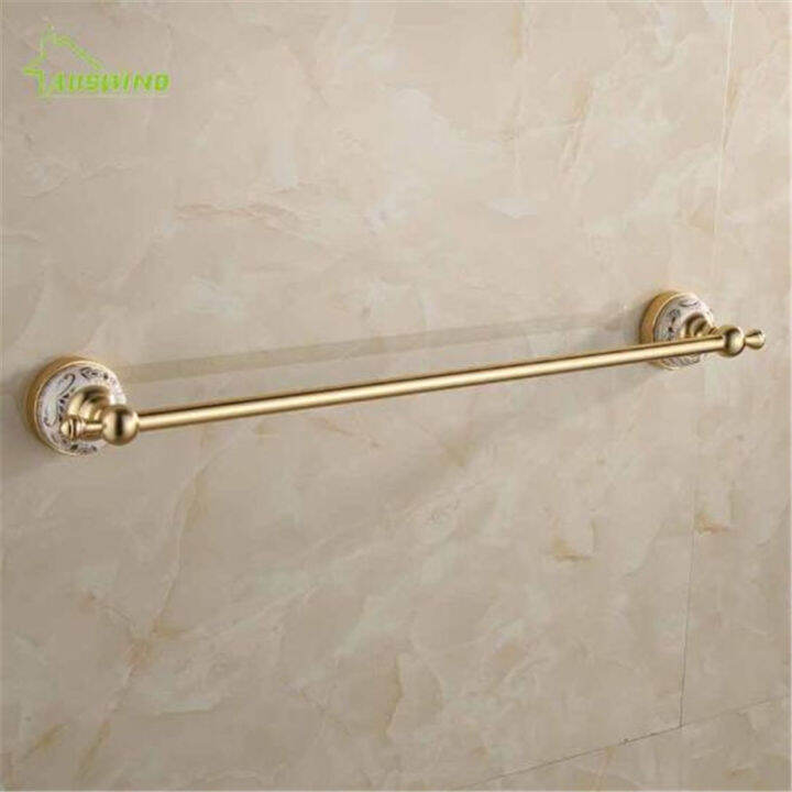 european-antique-gold-bathroom-towel-bar-single-towel-rail-wall-mounted-brushed-towel-rack-aluminum-amp-ceramic-towel-holder-60-cm