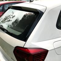 Rear Window Side Spoiler For VW Polo MK6 2018-2021 ABS Glossy Black Side Spoiler Canard Canards Splitter Exterior Essories