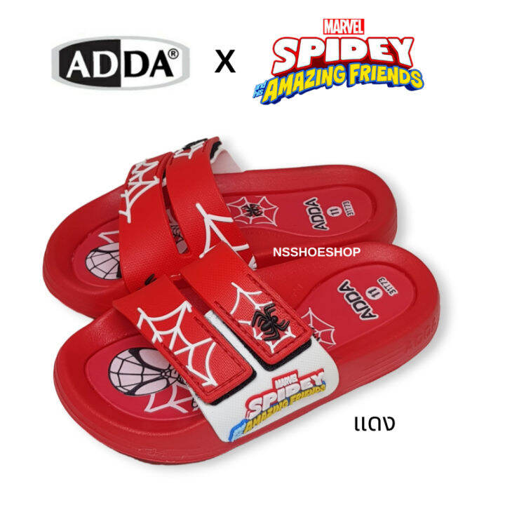 adda-31t73-สไปเดอร์แมน-spider-man-รองเท้าแตะเด็กแบบสวม