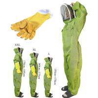 【hot】 Beekeeper Breathable Protection Sleeve Coverall Gloves  Extra Large Size Beekeeping Tools Supplies