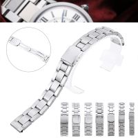 youduoduo Fashion Metal Replacement Band Strap Silver Stainless Steel Straight End Watch Band Strap 12/14/16/18/20/22/24mm Universal Strap