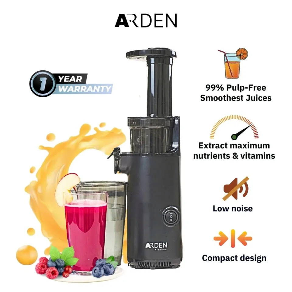 DASH Compact Cold Press Slow Juicer Easy to Clean Cold Press