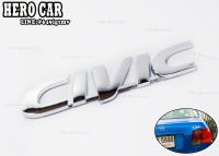 โลโก้ LOGO​ CIVIC  ตัวเล็ก ติดท้ายรถยนต์ HONDA  แบบเดิม