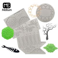 Meibum DIY Fondant Moulds Cake Decorating Tools Sugarcraft Silicone Molds Dessert Silicone Pad Kitchen Bakeware Pastry Lace Mat Bread Cake  Cookie Acc