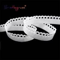 BRISTLEGRASS 2 5 10หลา3/8  "10มม Picot Loop Lace Trim Elastics ตกแต่ง Frilly Spแปนเด็กซ์ชุดชั้นในงานเย็บปักถักร้อย