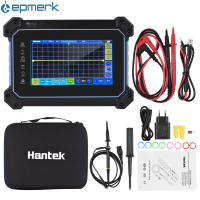 Lepmerk Hantek มัลติมิเตอร์ออสซิลโลสโคป TO1112D ชาร์จได้แบบพกพา2-Channel 110MHz แบนด์วิธ250msa/s Oscilloscope 8M ความลึก25MHz สัญญาณแหล่ง7-i-Nch LCD TFT ออสซิลโลสโคปแบบที่เก็บดิจิตอลพร้อมกระเป๋าเครื่องมือ