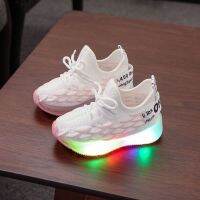 [HOT EXQQUZIOWGWD 116] รองเท้าเด็ก Led Luminous Lighted Casual แฟชั่น Breathable เด็กทารกกีฬาวิ่งด้านล่างนุ่มลื่นรองเท้าผ้าใบเด็ก